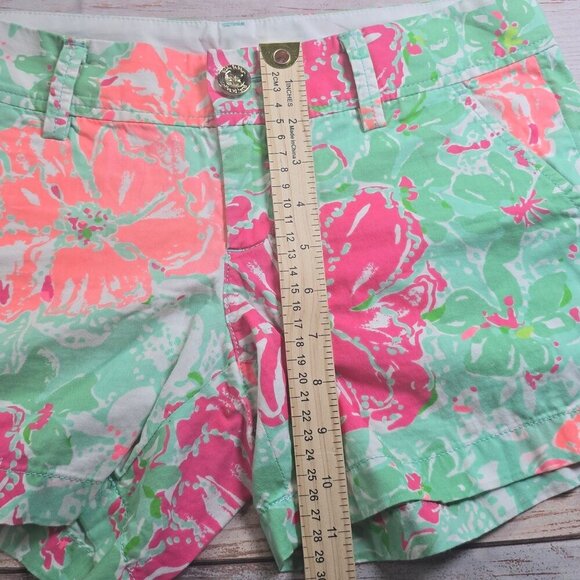 Lilly Pulitzer Callahan Floral Print Shorts, Women's 0 - Picture 6 of 6